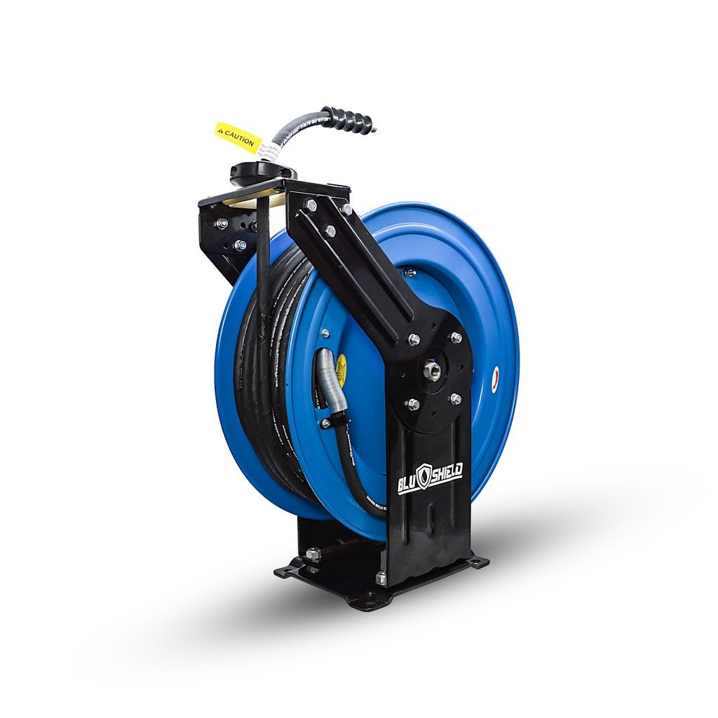 Blushield rubberen hogedrukreiniger haspel dubbele arm