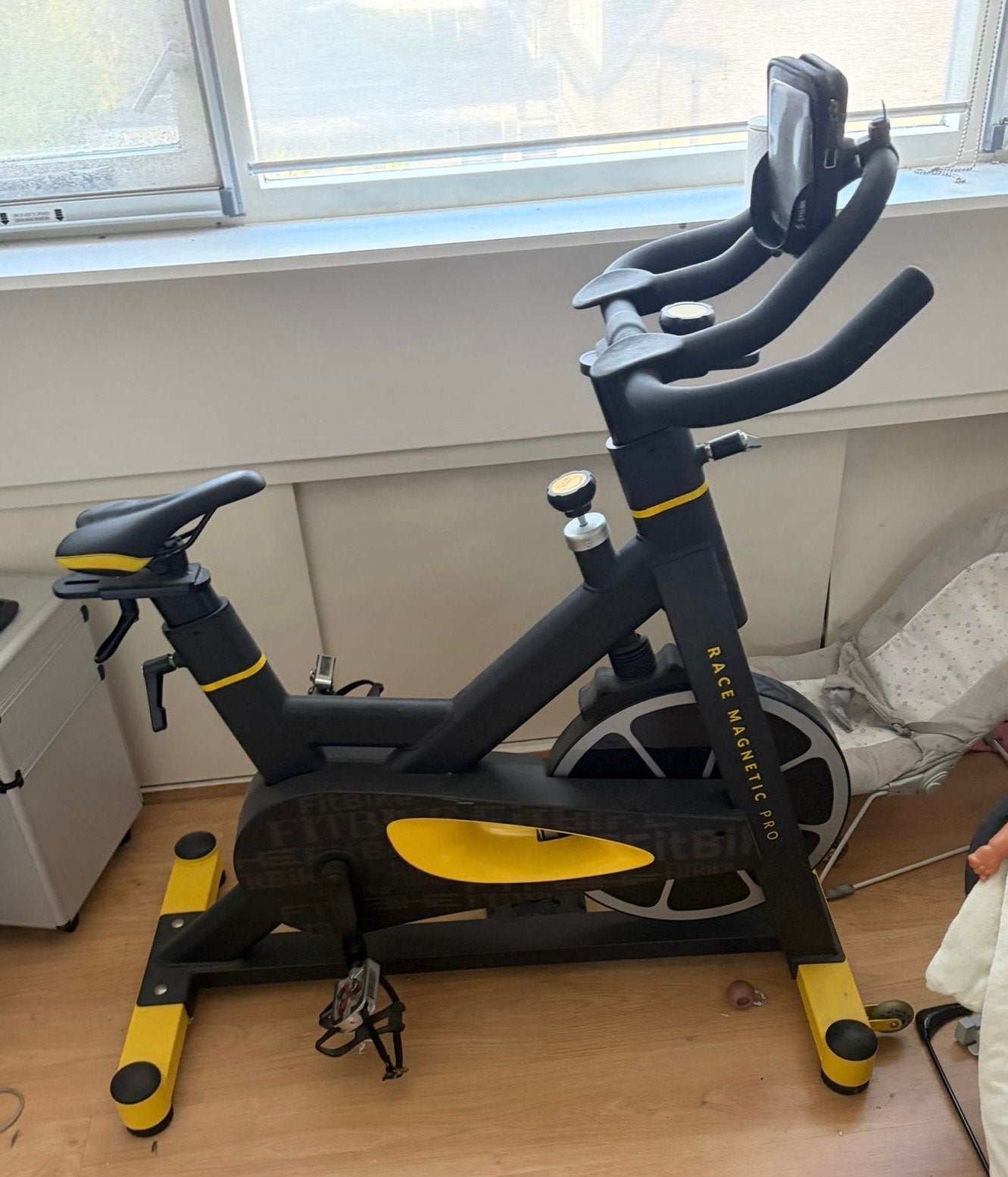 Zgan spinningfiets Fitnessbike Race Magnetic Pro, Sport en Fitness, Ophalen, Spinningfiets, Zo goed als nieuw, Metaal