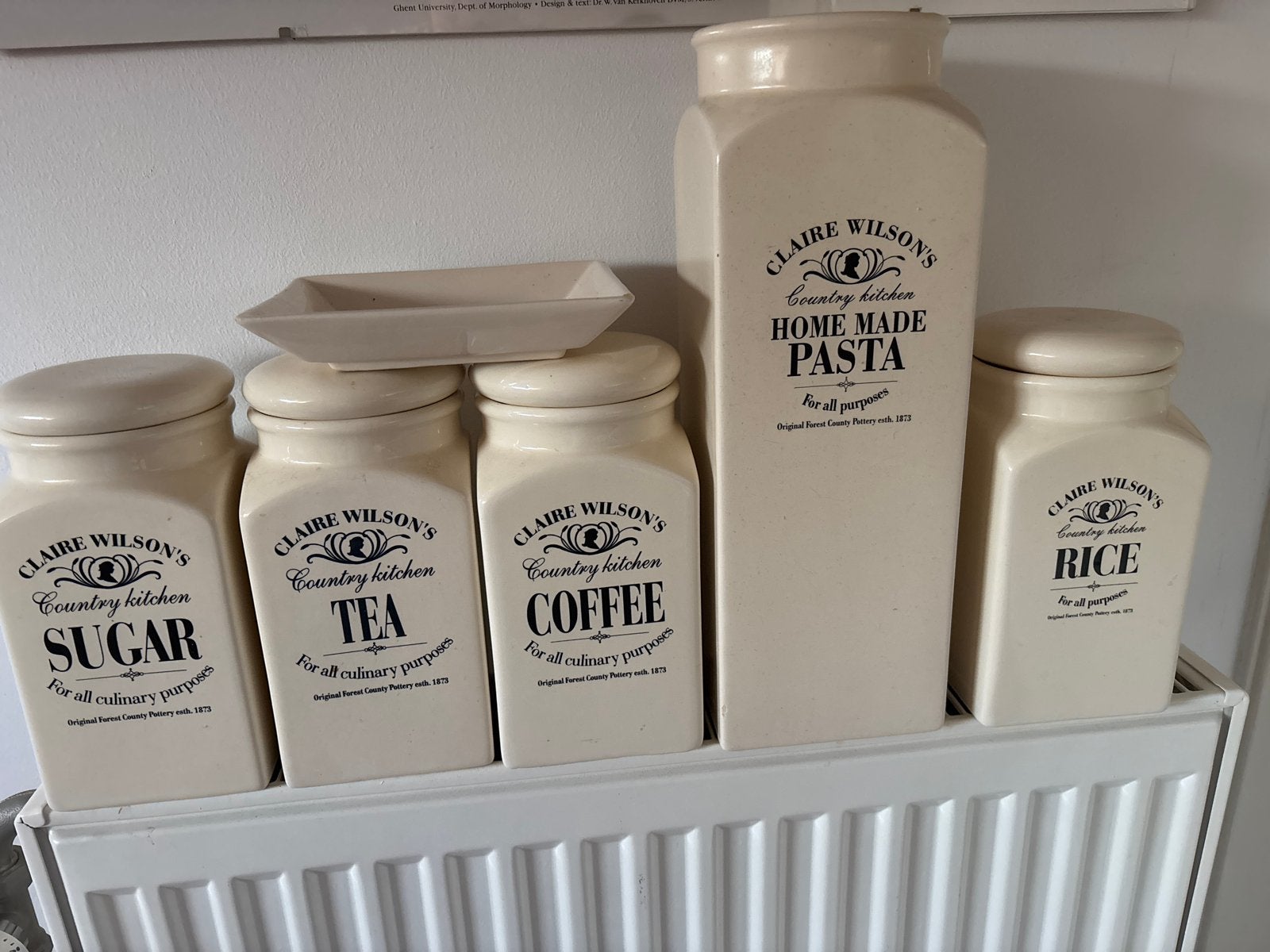 Claire Wilson's Country Kitchen Voorraadpotten Set, Beige, Ophalen of Verzenden, Zo goed als nieuw, Voorraadpot