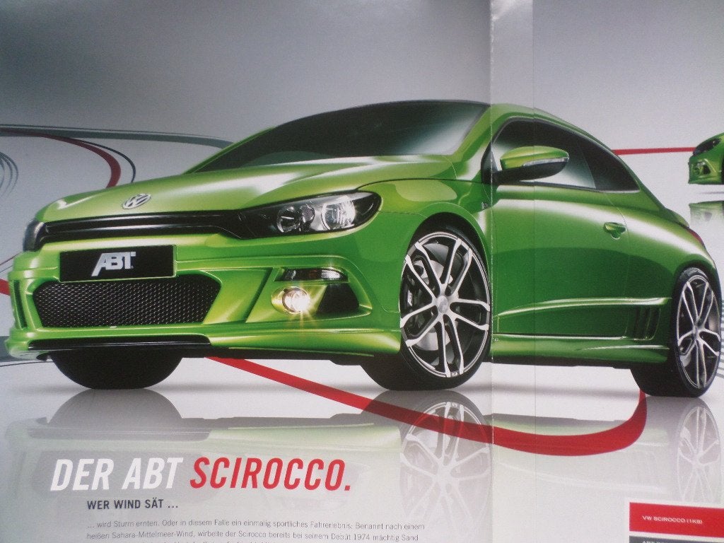 Volkswagen Scirocco Abt Brochure, Ophalen of Verzenden, Zo goed als nieuw, Volkswagen