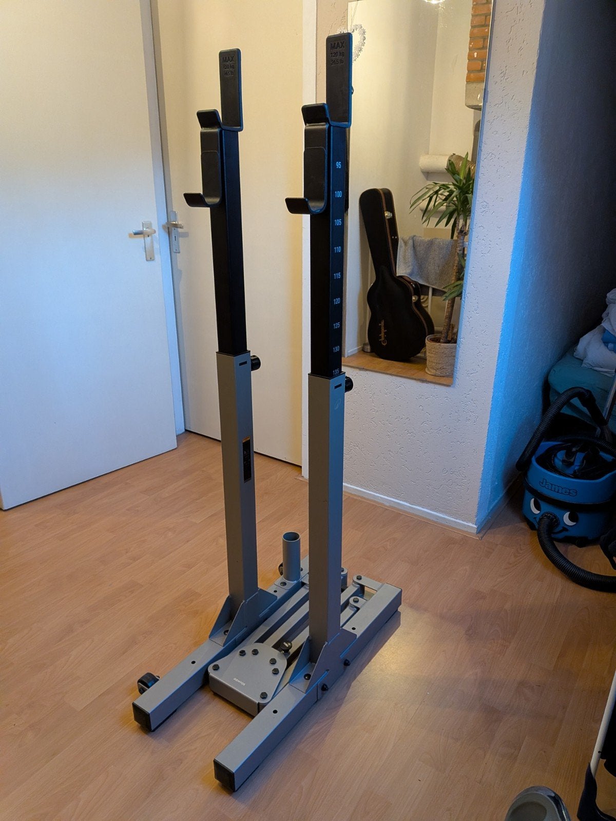 Domyos Krachttrainingsrek ultracompact squat rack/stand, Ophalen, Zo goed als nieuw, Dumbbell