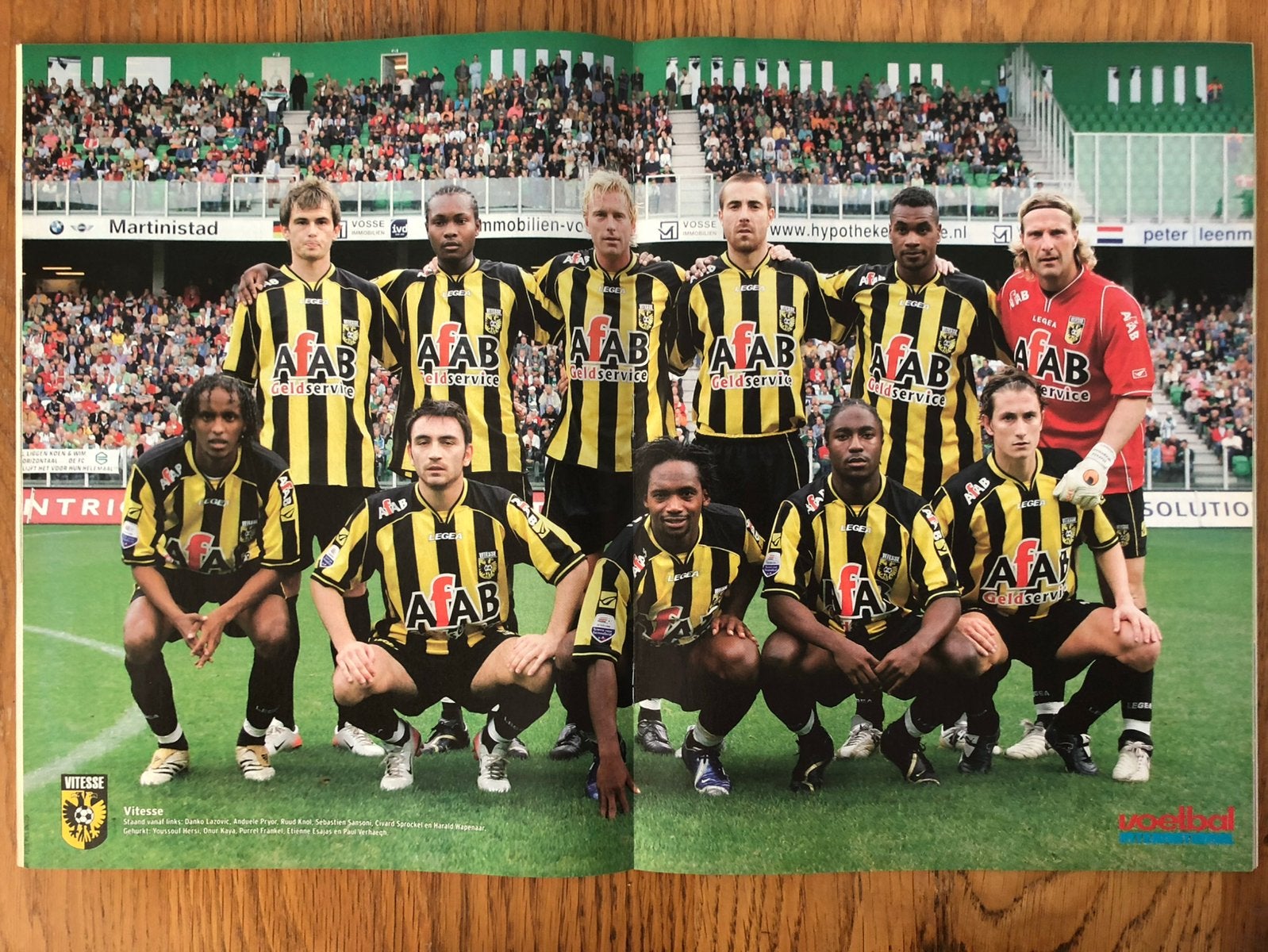 Mooie poster Vitesse Arnhem seizoen 2006/2007 - VI, Ophalen of Verzenden, Zo goed als nieuw, Vitesse, Poster, Plaatje of Sticker