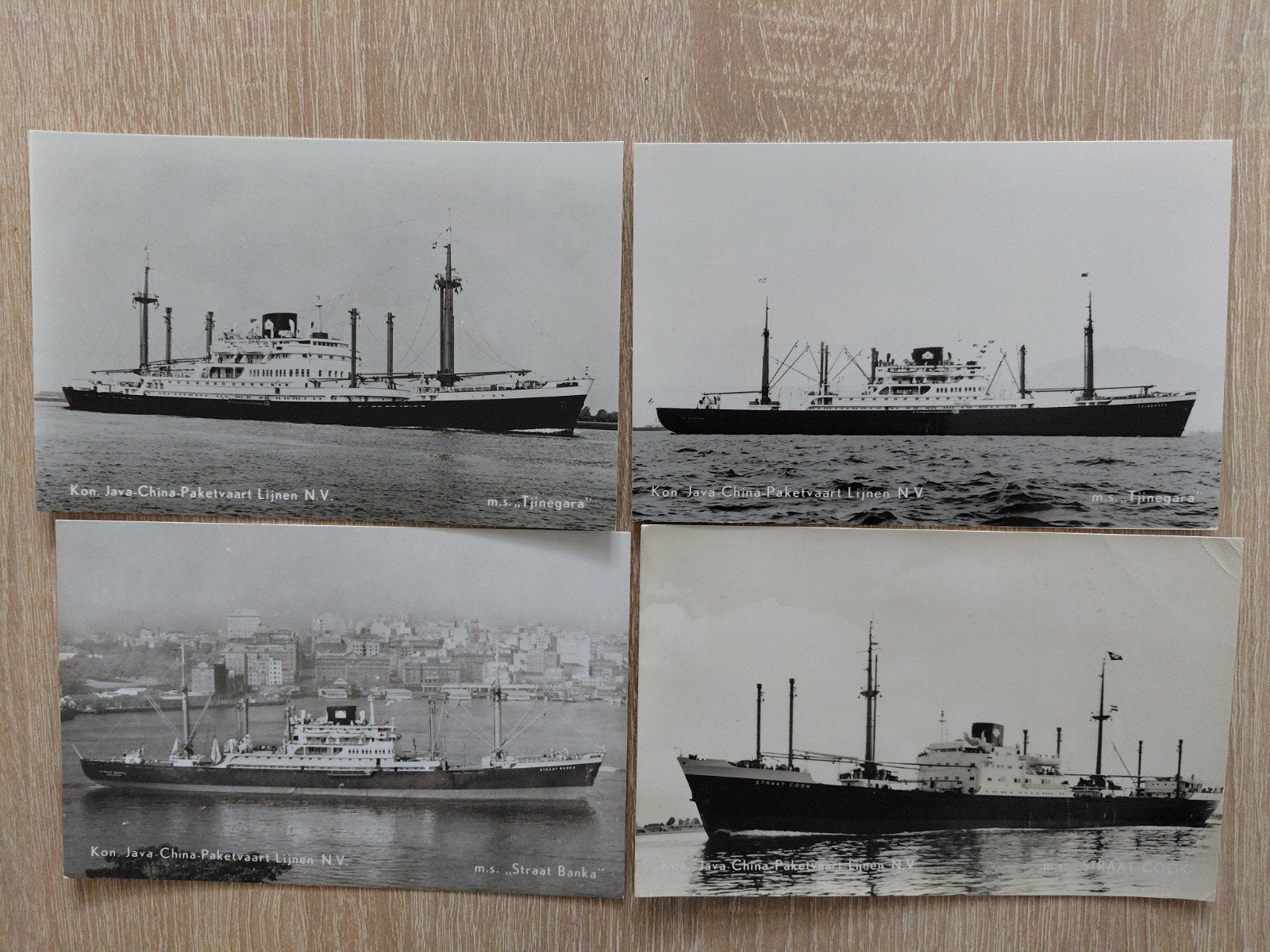 Set van 13 oude ansichtkaarten van schepen (1950), Ophalen of Verzenden, 1940 tot 1960, Gelopen