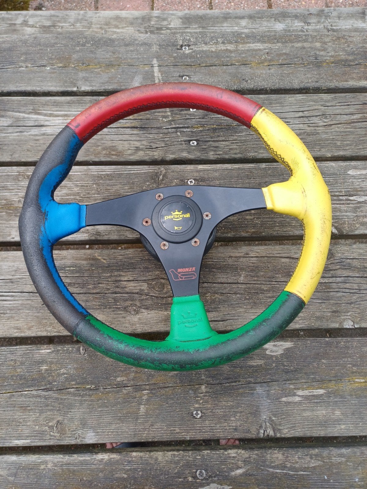 Vintage Personal Monza Harlequin Stuurwiel, Auto-onderdelen, Gebruikt, Overige automerken, Onbekend, Ophalen of Verzenden