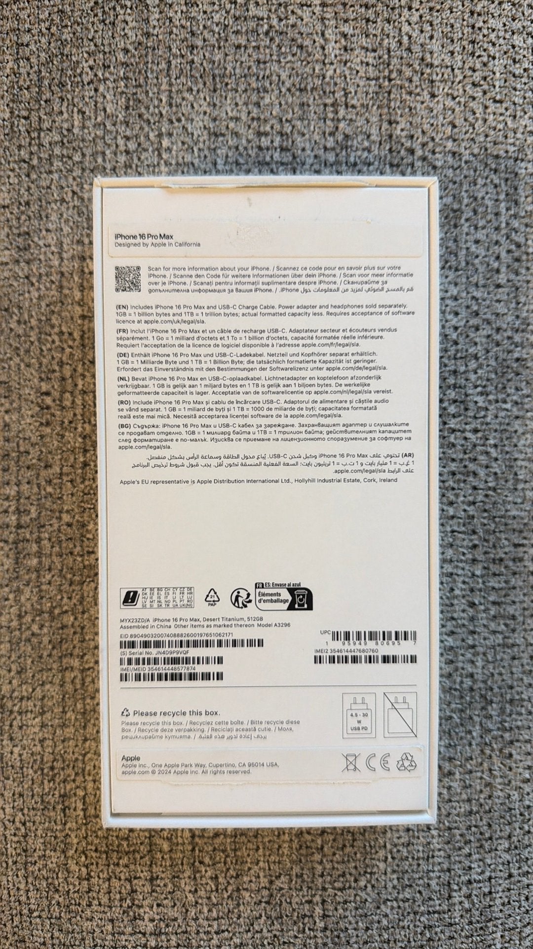 Foto 8 van iPhone 16 Pro Max 512GB Desert Titanium - Zo goed als nieuw