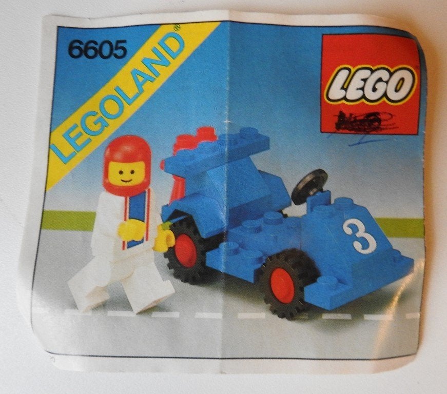 Lego 6605  Race auto 3  1984, Verzenden, Gebruikt