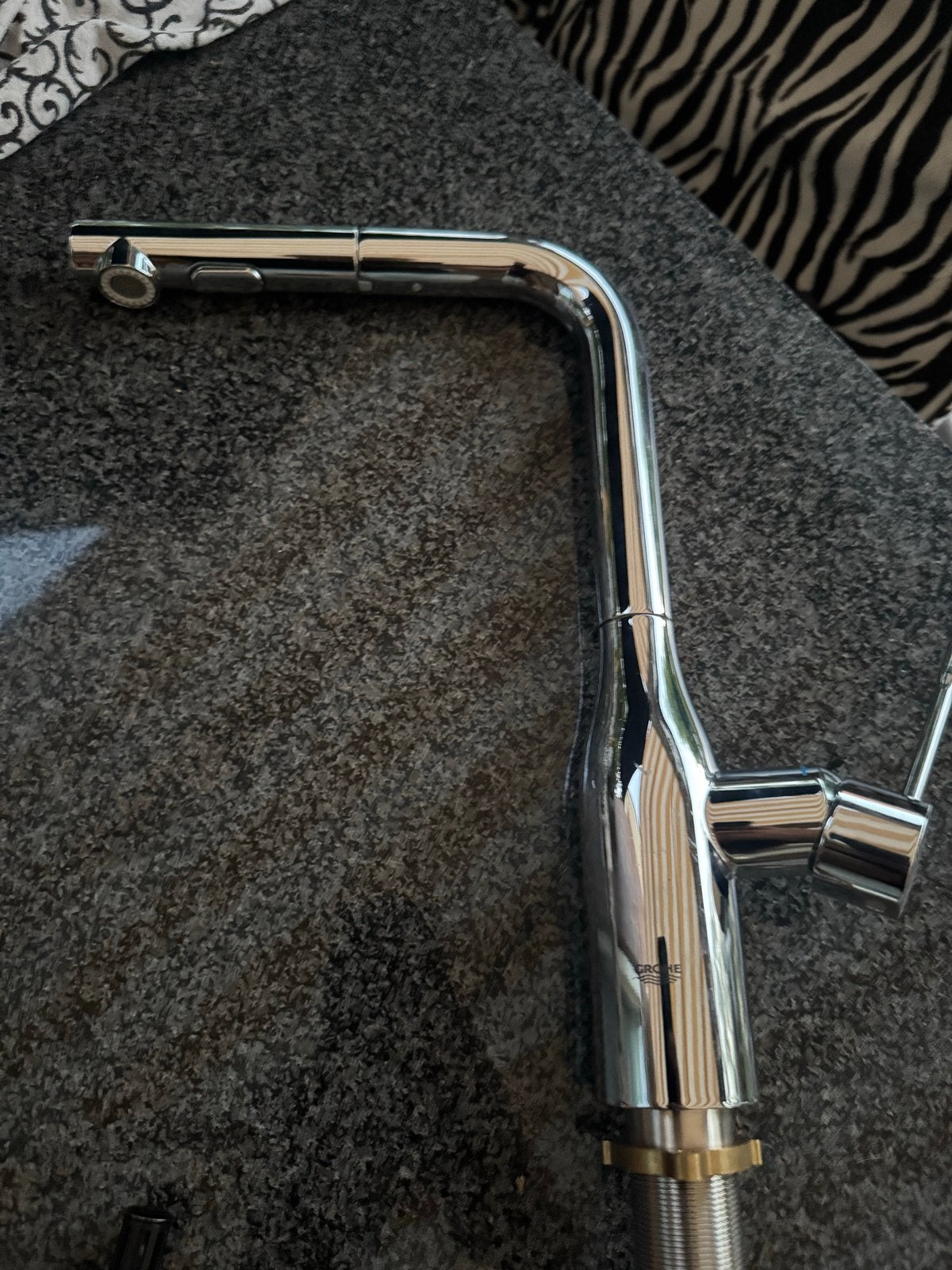 Grohe Keukenkraan met Uittrekbare Douchekop, Ophalen of Verzenden, Zo goed als nieuw, Chroom, Kraan
