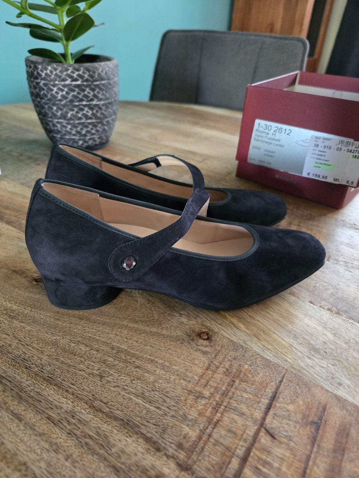 Hassia pumps wijdte H maat 38,5, Hassia, Schoenen met lage hakken, Blauw, Ophalen of Verzenden