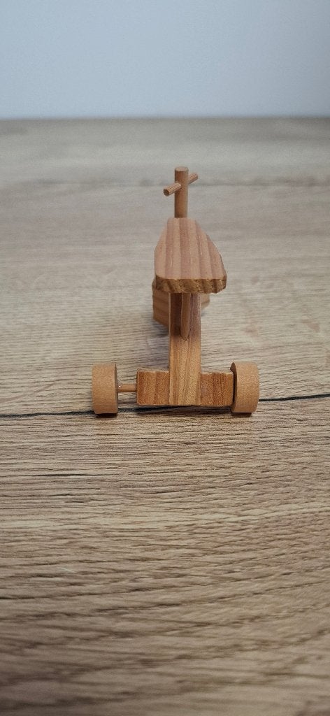 Miniatuur Houten Driewieler / Loopfiets voor Poppenhuis, Poppenhuis, Onbekend, Ophalen of Verzenden, Onbekend