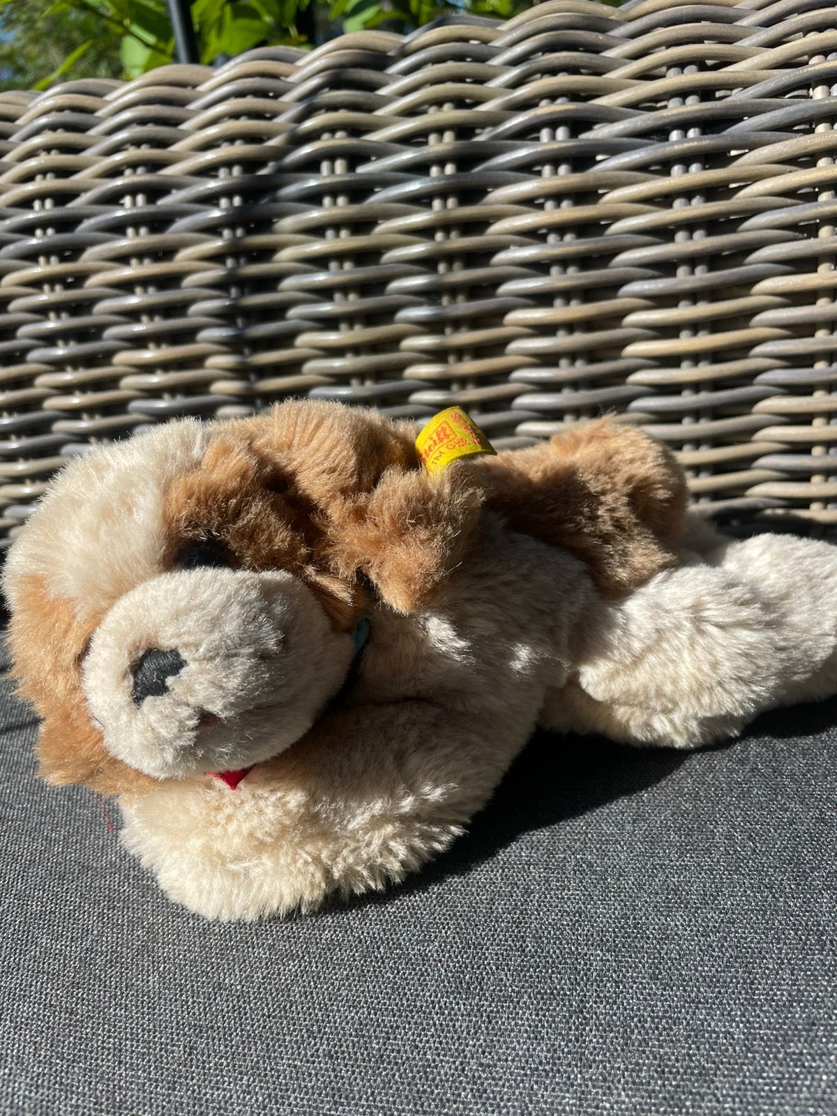 Steiff hond Floppy, Kinderen en Baby's, Zo goed als nieuw, Klein (minder dan 20 cm), Beige, Hond