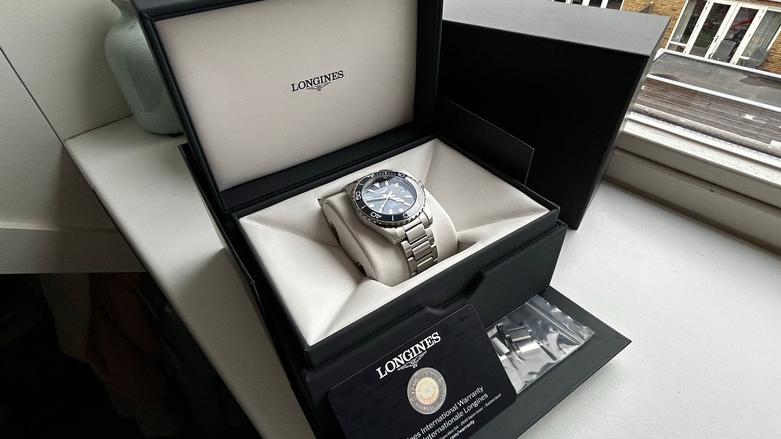 Longines Hydroconquest 2026 39mm Blauw - Duikhorloge, Overige merken, Staal, Polshorloge, Ophalen of Verzenden