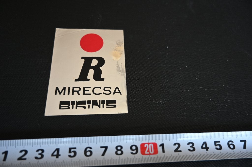 sticker folie logo MIRECSA BIKINIS, Ophalen of Verzenden, Zo goed als nieuw