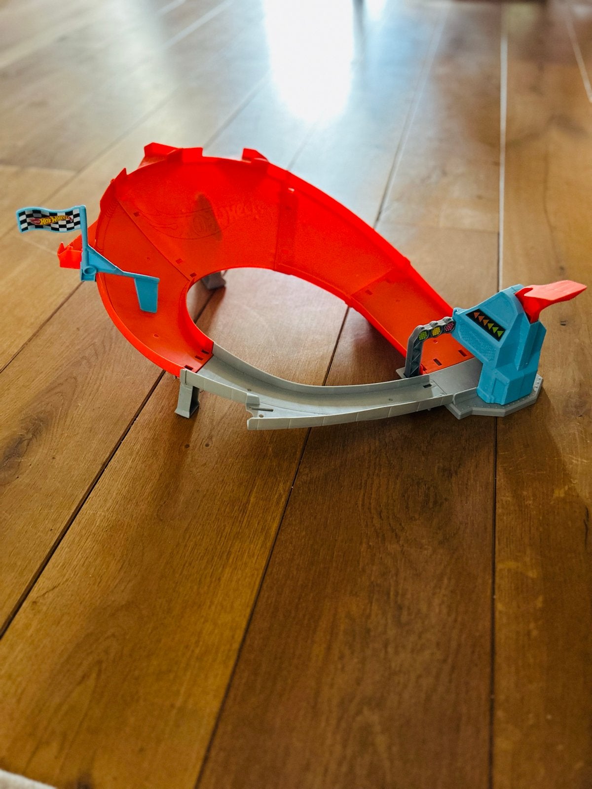 Hot Wheels Racebaan met Looping - Zo goed als nieuw, Ophalen, Racebaan, Zo goed als nieuw, Hot Wheels