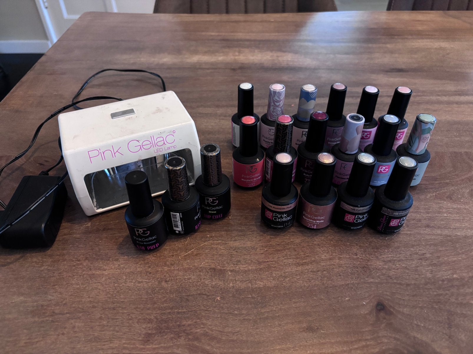 Pink Gellac LED Lamp & 16 kleuren Gelnagellak, Ophalen of Verzenden, Gebruikt, Verzorging