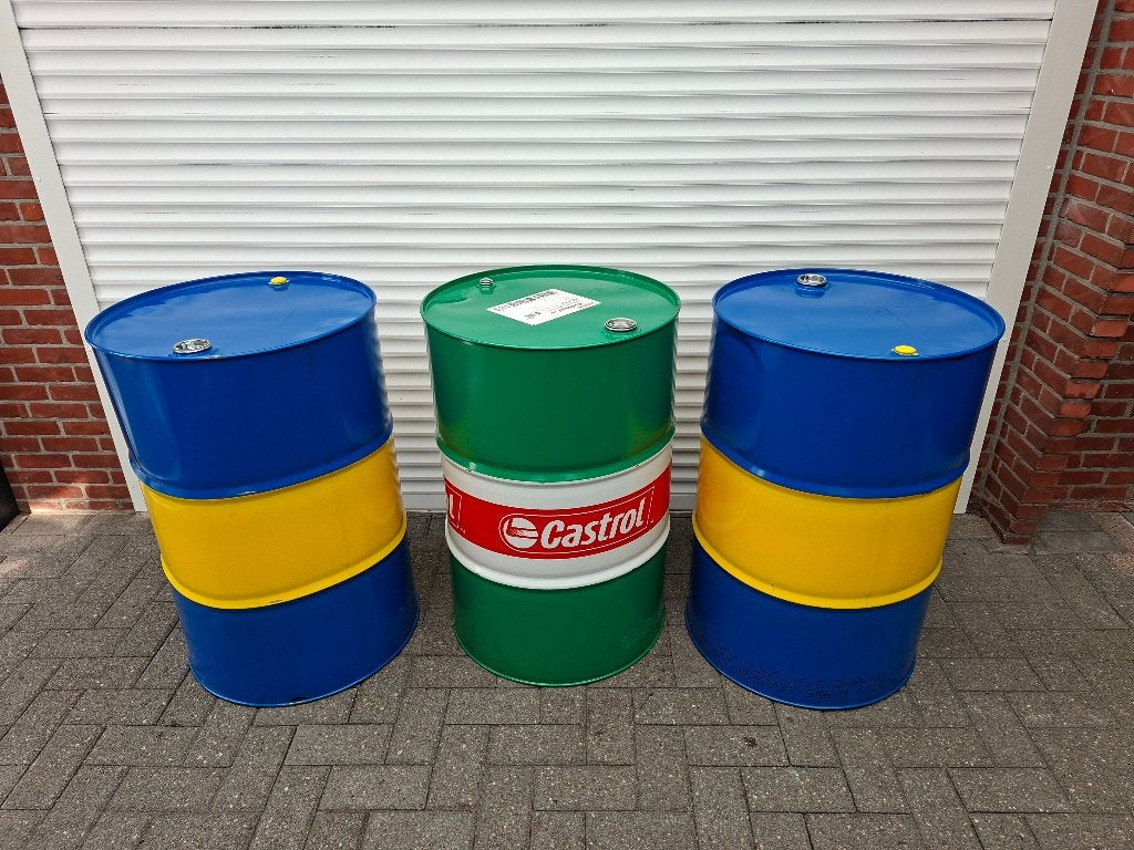 olieton olievat oliedrum stookton, Ophalen, Gebruikt