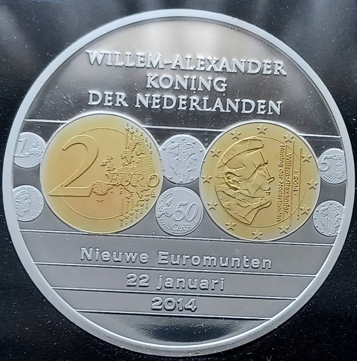Koning Willem-Alexander Nieuwe Euromunten - Ons Vorstenhuis, Ophalen of Verzenden, Overige materialen, Nederland