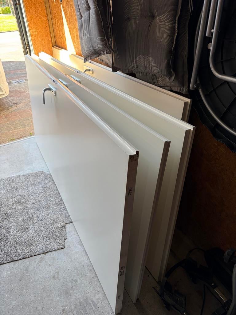 3 gebruikte opdekdeuren, Ophalen, Gebruikt, 80 tot 100 cm, Binnendeur