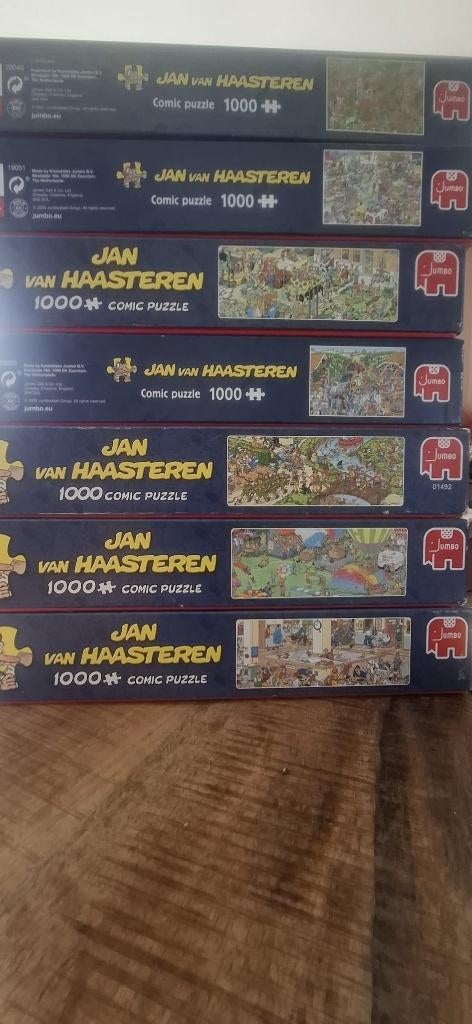 Jan van Haasteren puzzels 1000 stuks, Ophalen of Verzenden, 500 t/m 1500 stukjes, Zo goed als nieuw, Legpuzzel