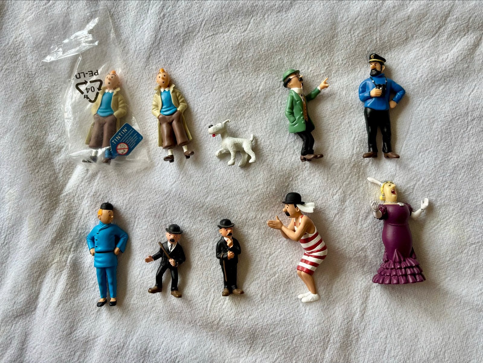 Kuifje / Tintin figuren 10 stuks, Verzamelen, Ophalen of Verzenden, Kuifje, Zo goed als nieuw, Beeldje of Figuurtje