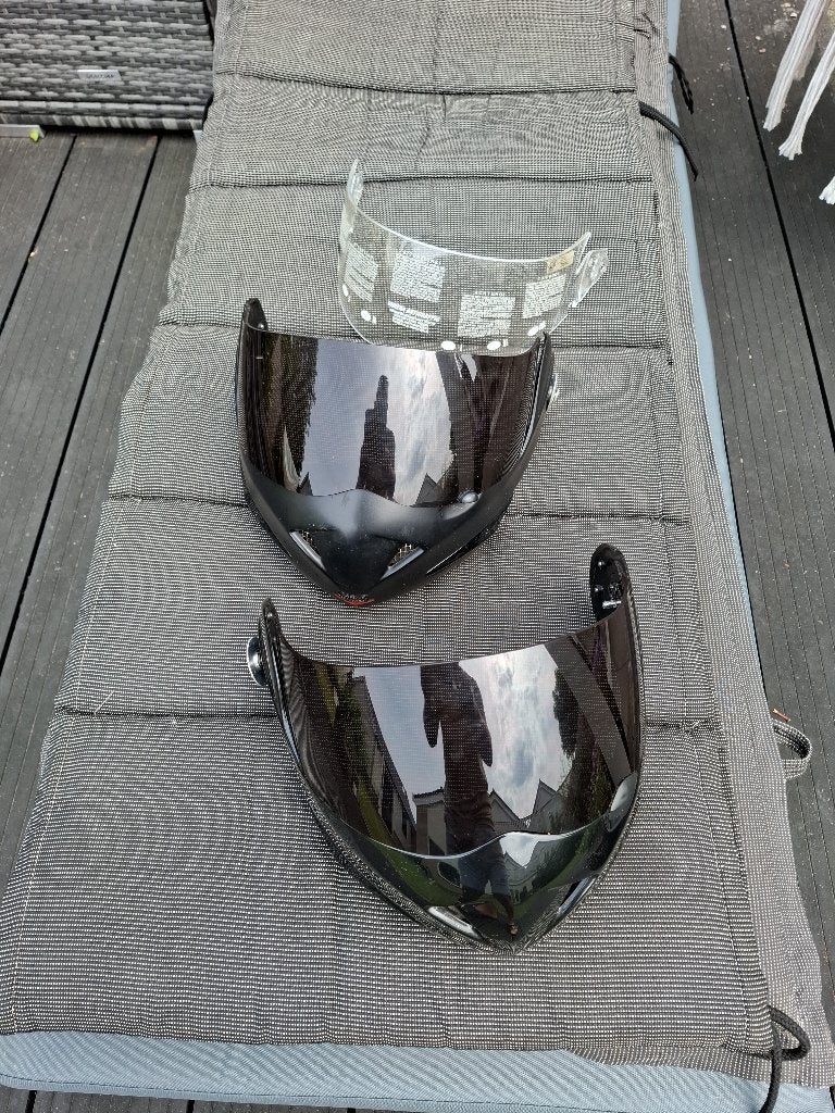 Vizier motorhelm 3x - kinstuk 2x Airoh Mathisse, Overige merken, M, Ophalen of Verzenden, Integraalhelm