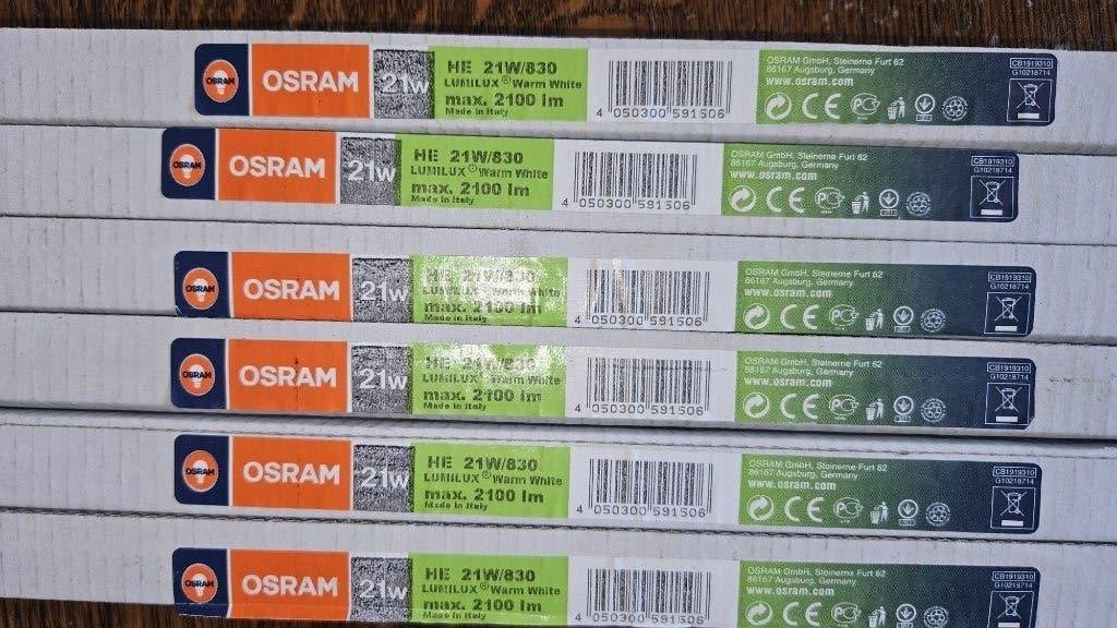 T5 TL buis 21W, Osram, Nieuw, Overige fittingen, Warm wit