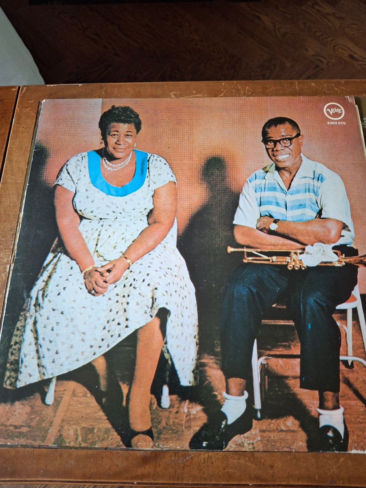 LP Ella Fitzgerald & Louis Armstrong - Ella and Louis, Cd's en Dvd's, LP, Gebruikt, Ophalen of Verzenden, 12 inch