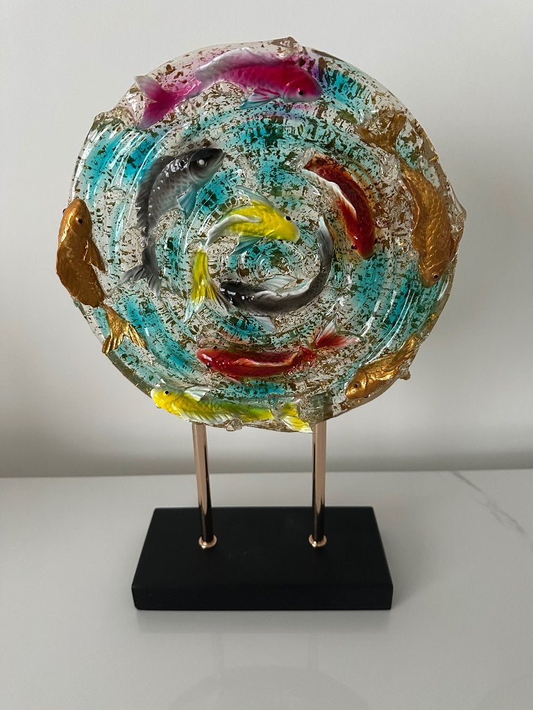 Vis beeld goud decoratie, Ophalen of Verzenden, Dier