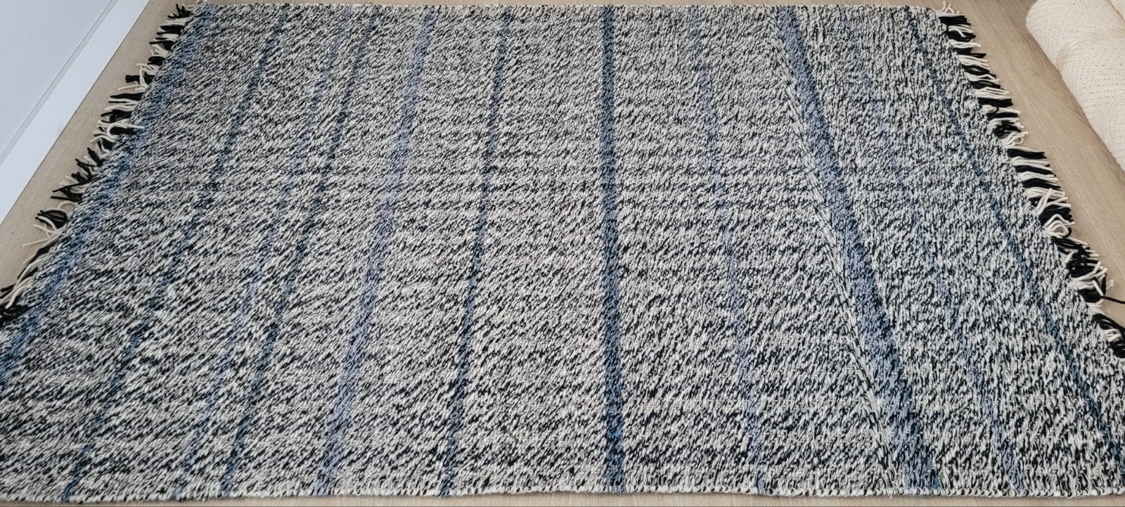vloerkleed Landelijk Brink@Campman 170x240 wol nieuw!, Blauw, 150 tot 200 cm, Ophalen of Verzenden, Landelijk rust comfortabel kwaliteit gezellig