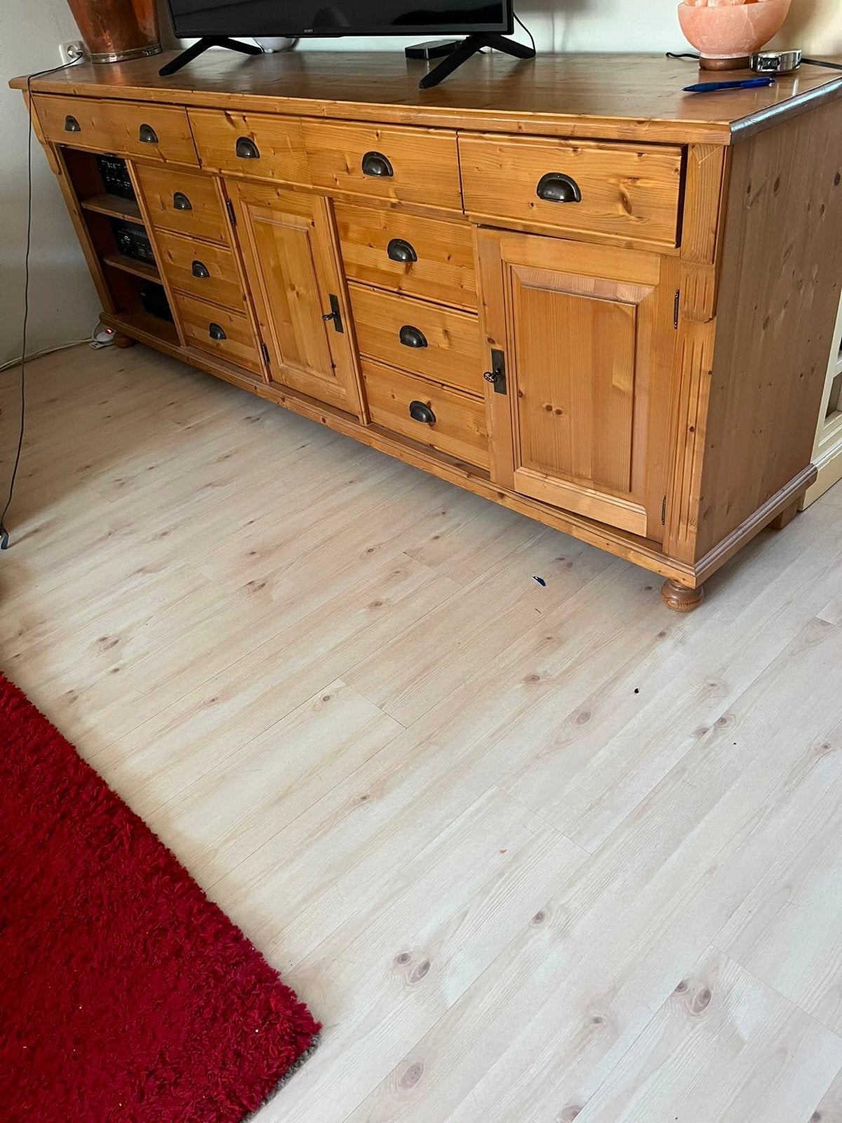Grenen dressoirs GRATIS, Huis en Inrichting, Kasten | Dressoirs, Ophalen, Gebruikt, 200 cm of meer, Met lade(s)
