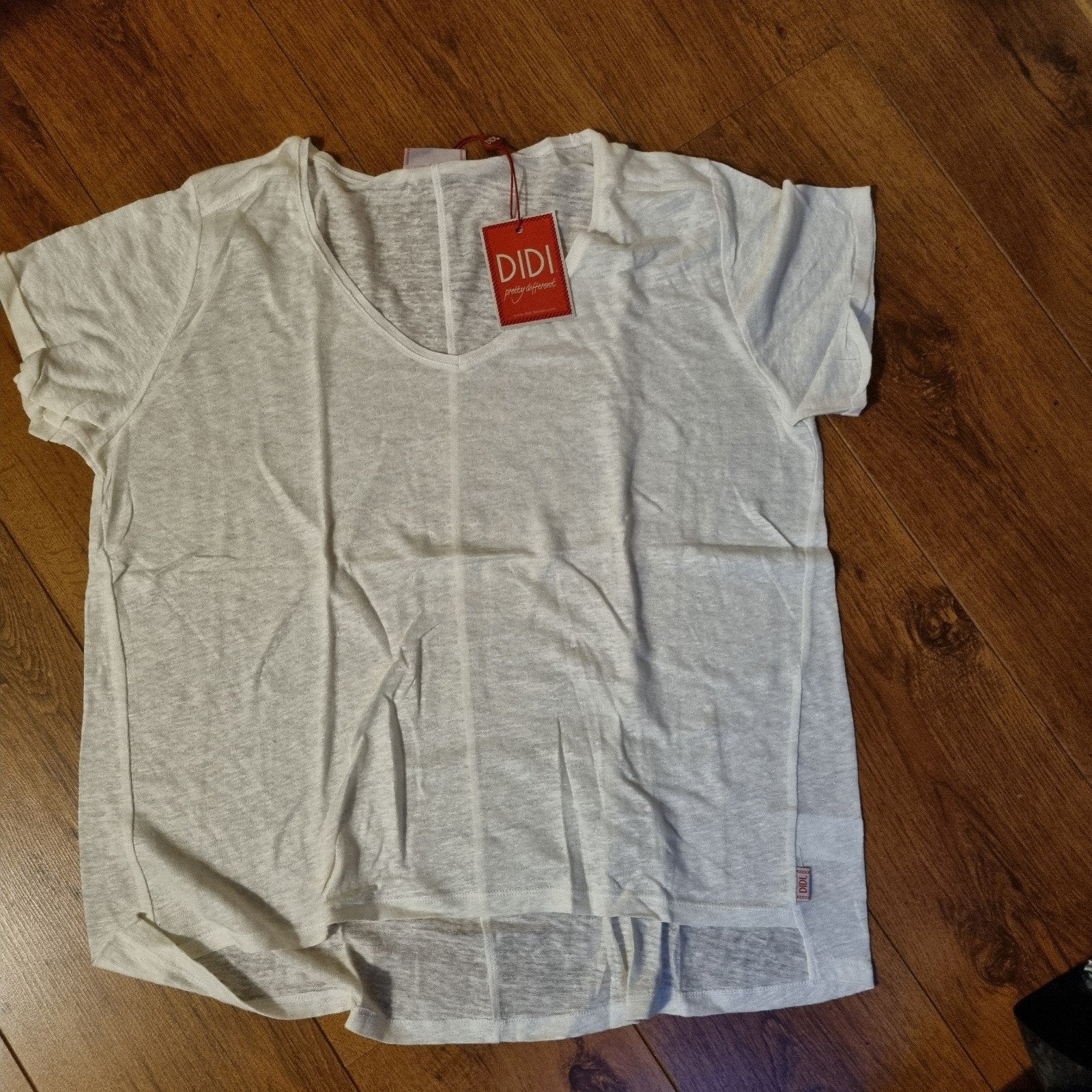 Nieuw wit T-shirt Didi maat L, Wit, Maat 42/44 (L), Nieuw, Didi