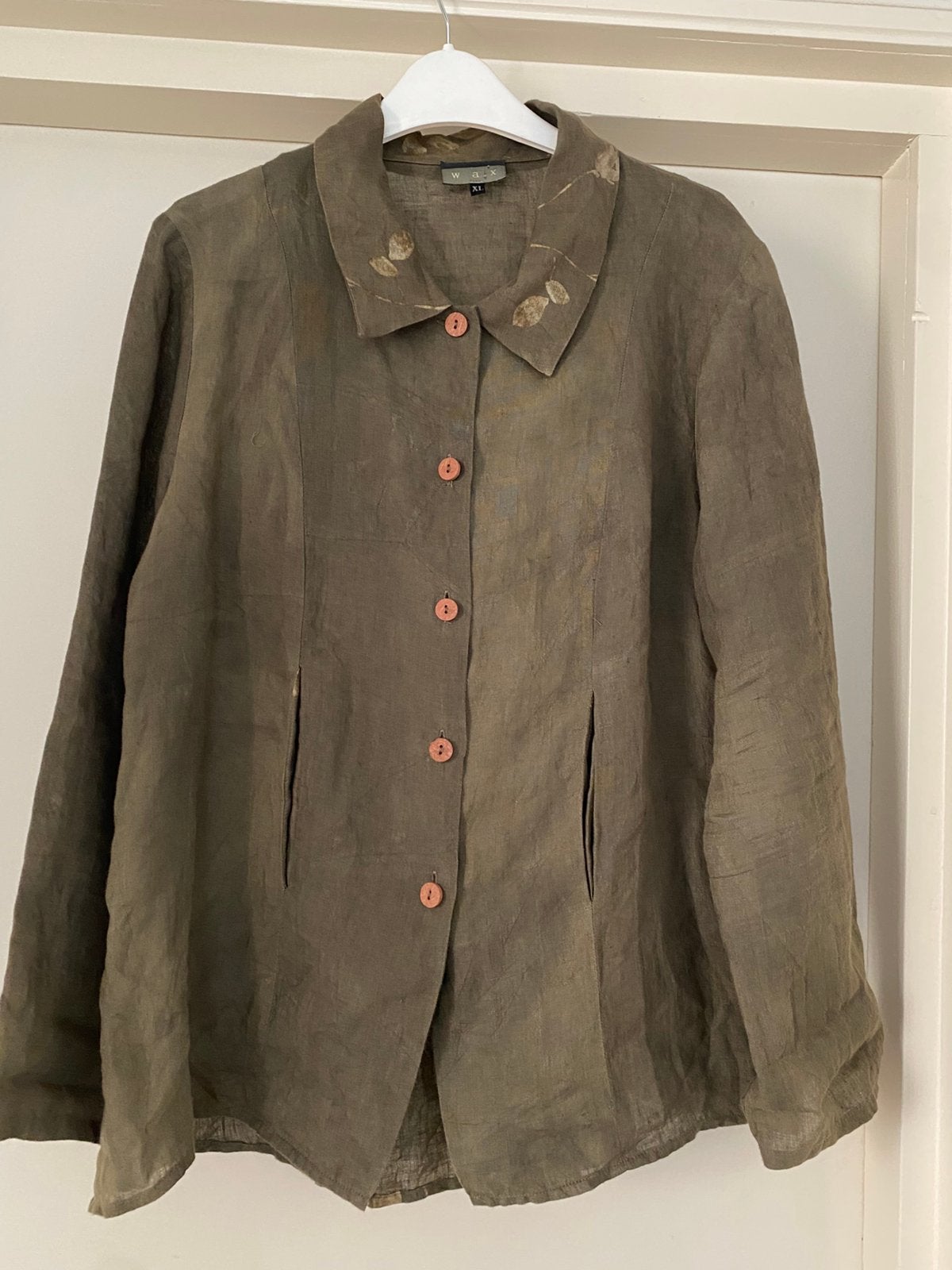 (ESSENTIAL) ANTWERP WAX BLOUSE JASJE XL (M), Ophalen of Verzenden, Zo goed als nieuw, Maat 38/40 (M), Groen