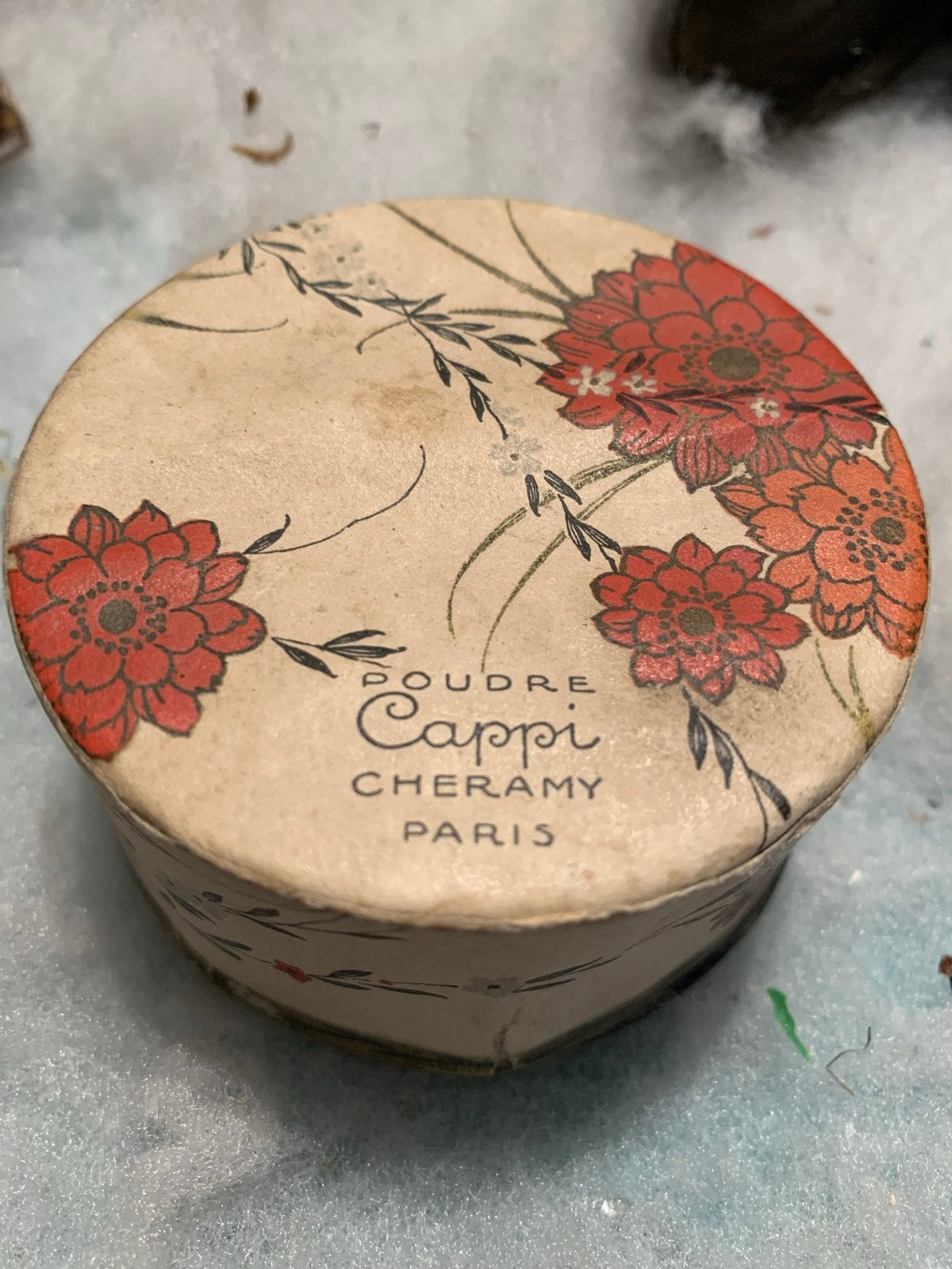 Antieke Poudre Cappi Cheramy Paris Poederdoos, Ophalen of Verzenden