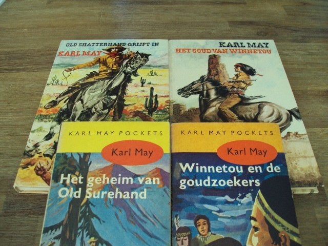 Vier Karl May boeken, Ophalen of Verzenden, Gelezen