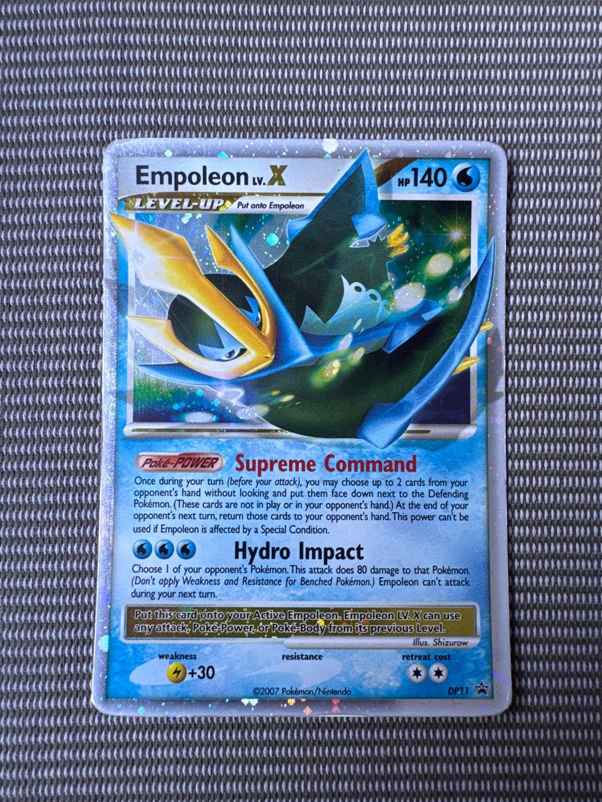 Empoleon LV.X Pokémon Kaart -  DP, Ophalen of Verzenden, Losse kaart, Foil