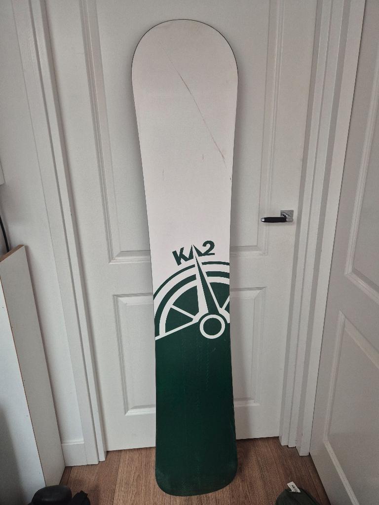 K2 Acces Snowboard (161 cm) + bingdingen + Schoenen, Sport en Fitness, Snowboarden, Ophalen, Gebruikt, Board