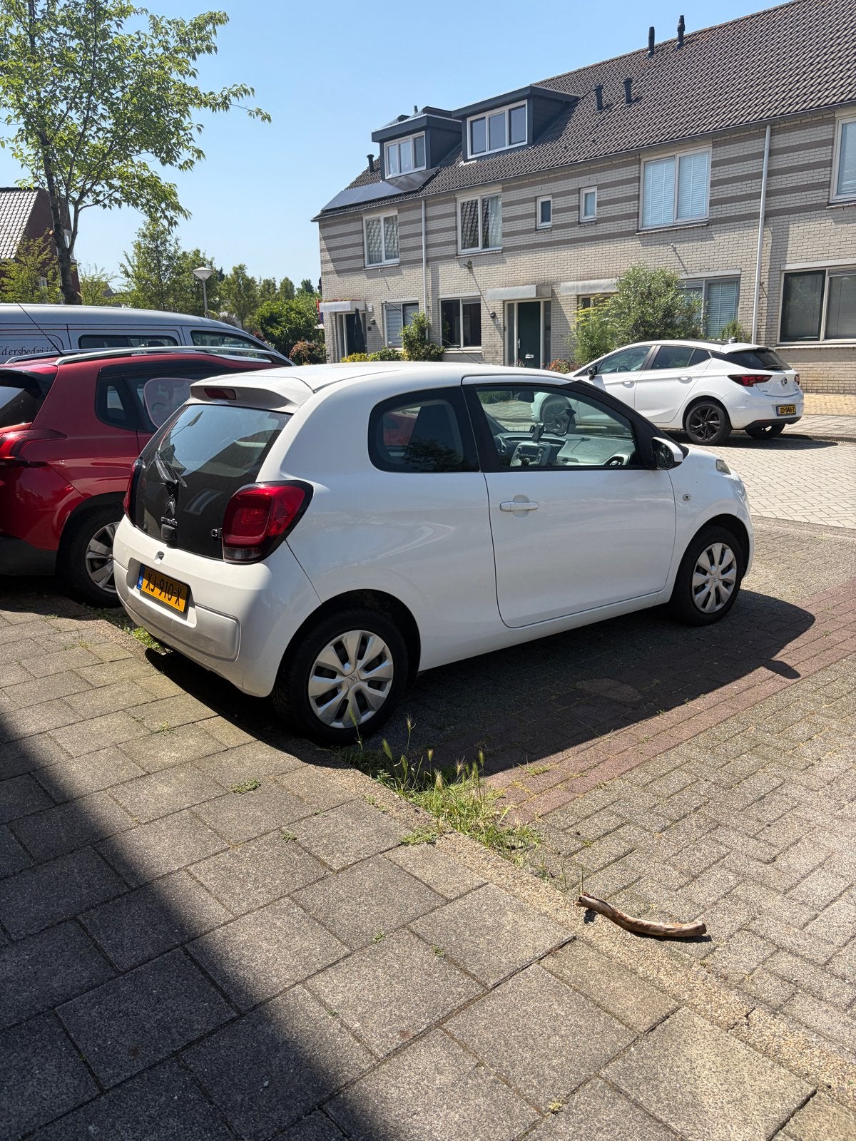 Citroën C1 1.0 E-vti 68 3-DRS 2015 Wit AIRCO, Auto's, Voorwielaandrijving, 4 stoelen, C1, Wit