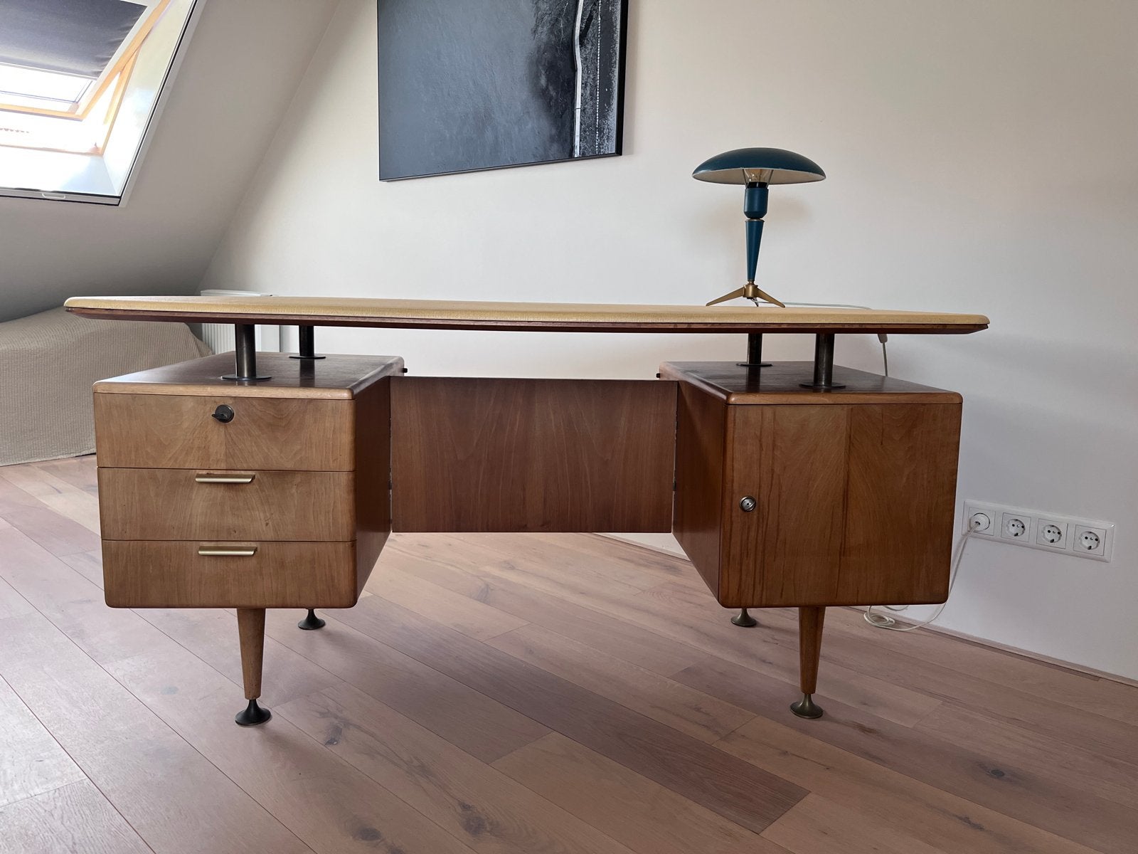 Jaren '50 Bureau - Ontwerp A.A. Patijn - Vintage Design, Overige typen, Gebruikt, Onbekend, 75 cm