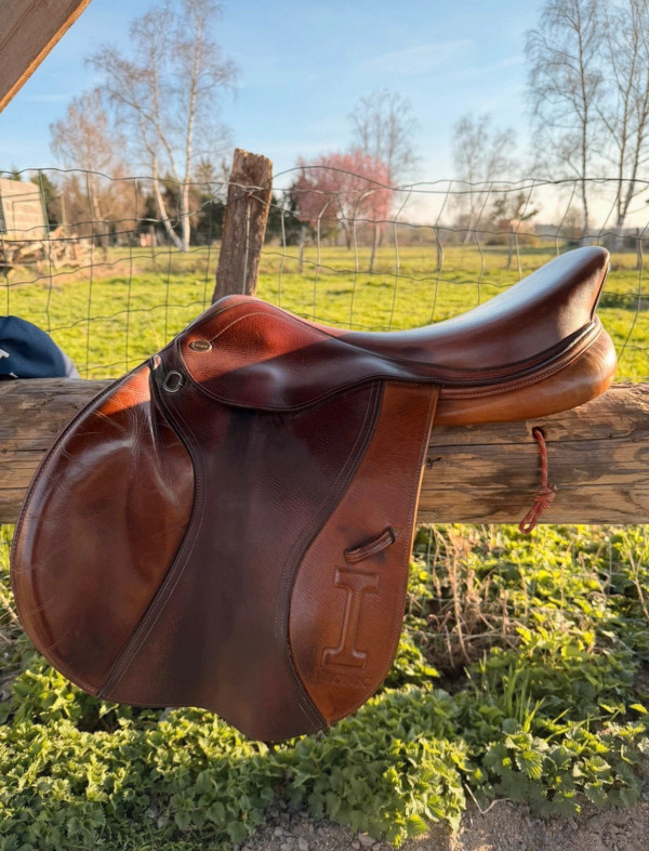 Ikonic elite spingzadel 17,5, Dieren en Toebehoren, Paarden en Pony's | Zadels, Ophalen of Verzenden, Zo goed als nieuw, Springen