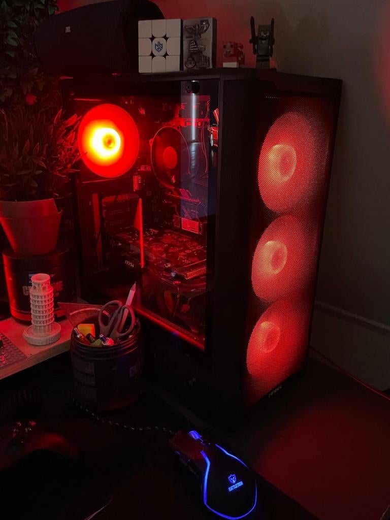 Gaming pc i5 8400 rx 580 16 gb ram, Ophalen of Verzenden, Zo goed als nieuw, 2 TB, Gaming