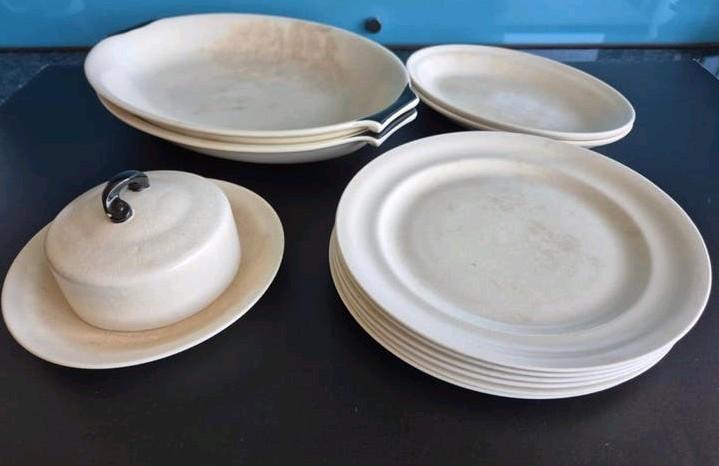 Antiek servies Gouds plateel, Antiek en Kunst, Ophalen