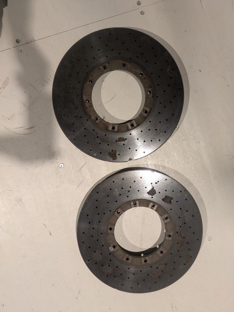 2x Keramische remschijven Audi Q7 - voor de knutselaar, Ophalen of Verzenden