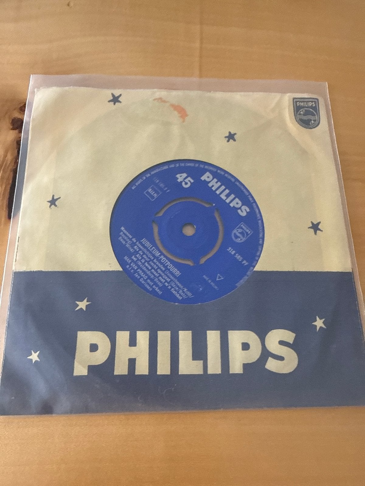 Philips Jubileum-Potpourri 45 toeren vinyl single, Gebruikt, Overige genres, 7 inch, EP