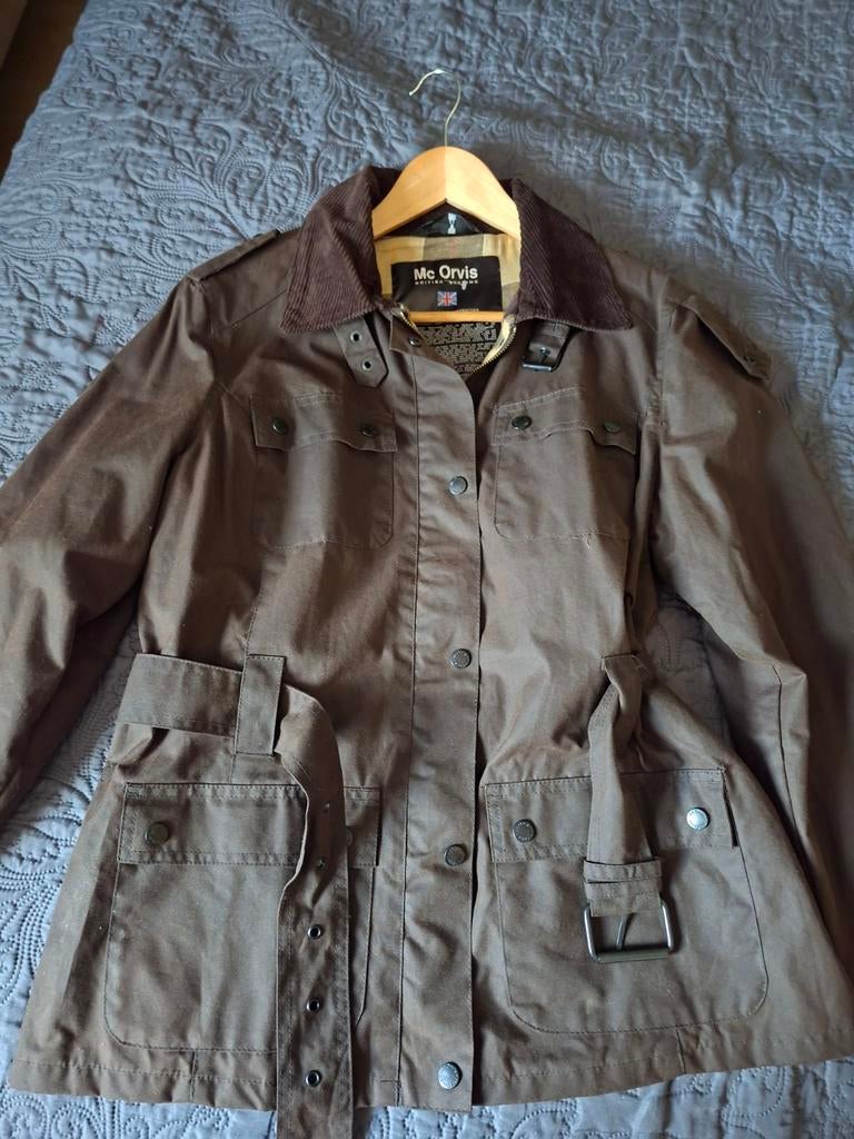 Mc.Orvis wax jas dames mt. M bruin nieuw, Maat 38/40 (M), Bruin, Nieuw, Ophalen of Verzenden