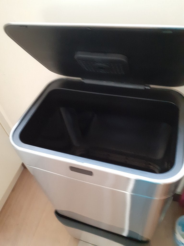 afvalemmer, Huis en Inrichting, Woonaccessoires | Prullenbakken, Ophalen, Kunststof, 40 liter of meer, Zo goed als nieuw