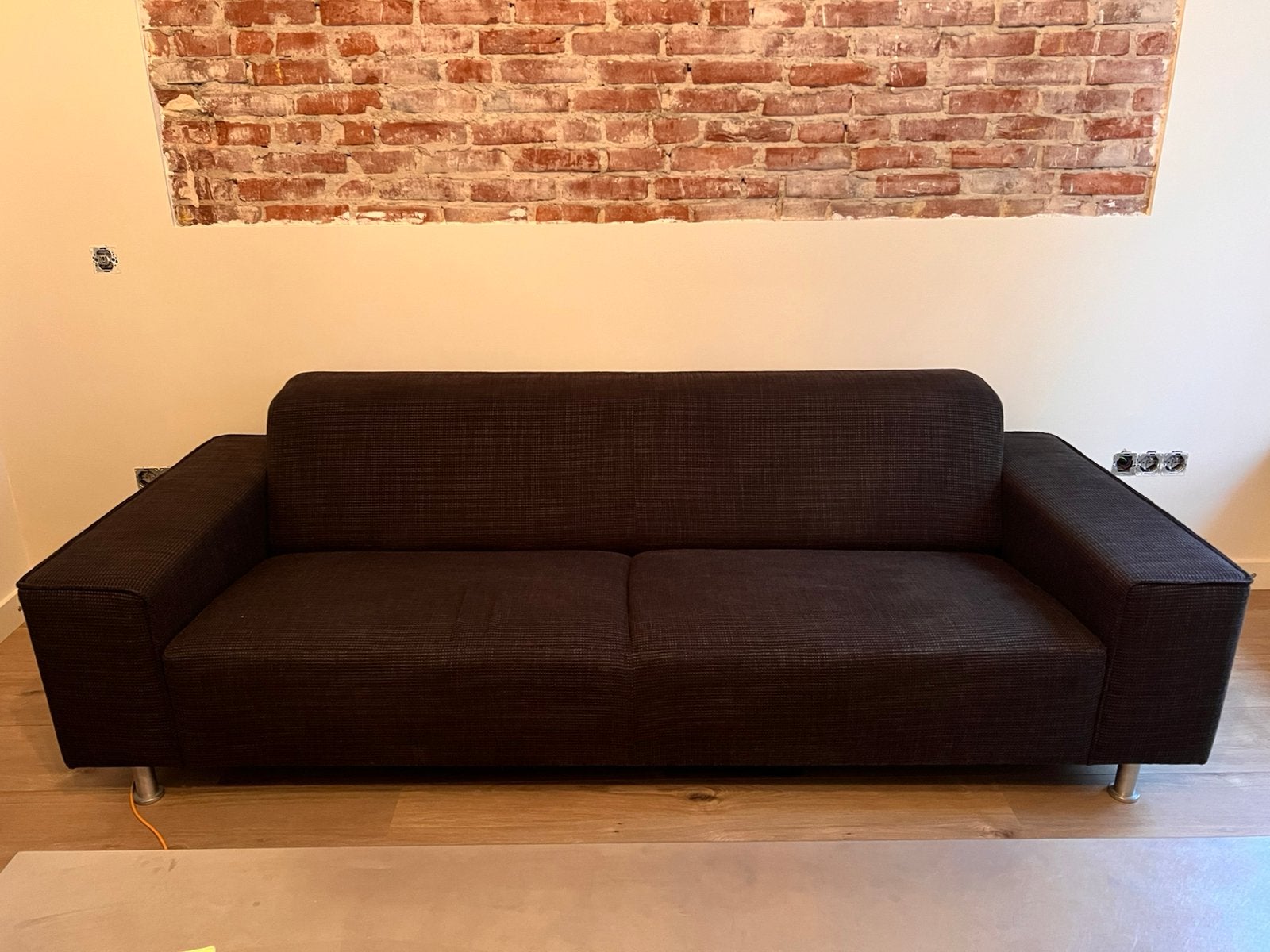 Bankstel, Huis en Inrichting, Ophalen, Gebruikt, Driepersoons, 75 tot 100 cm