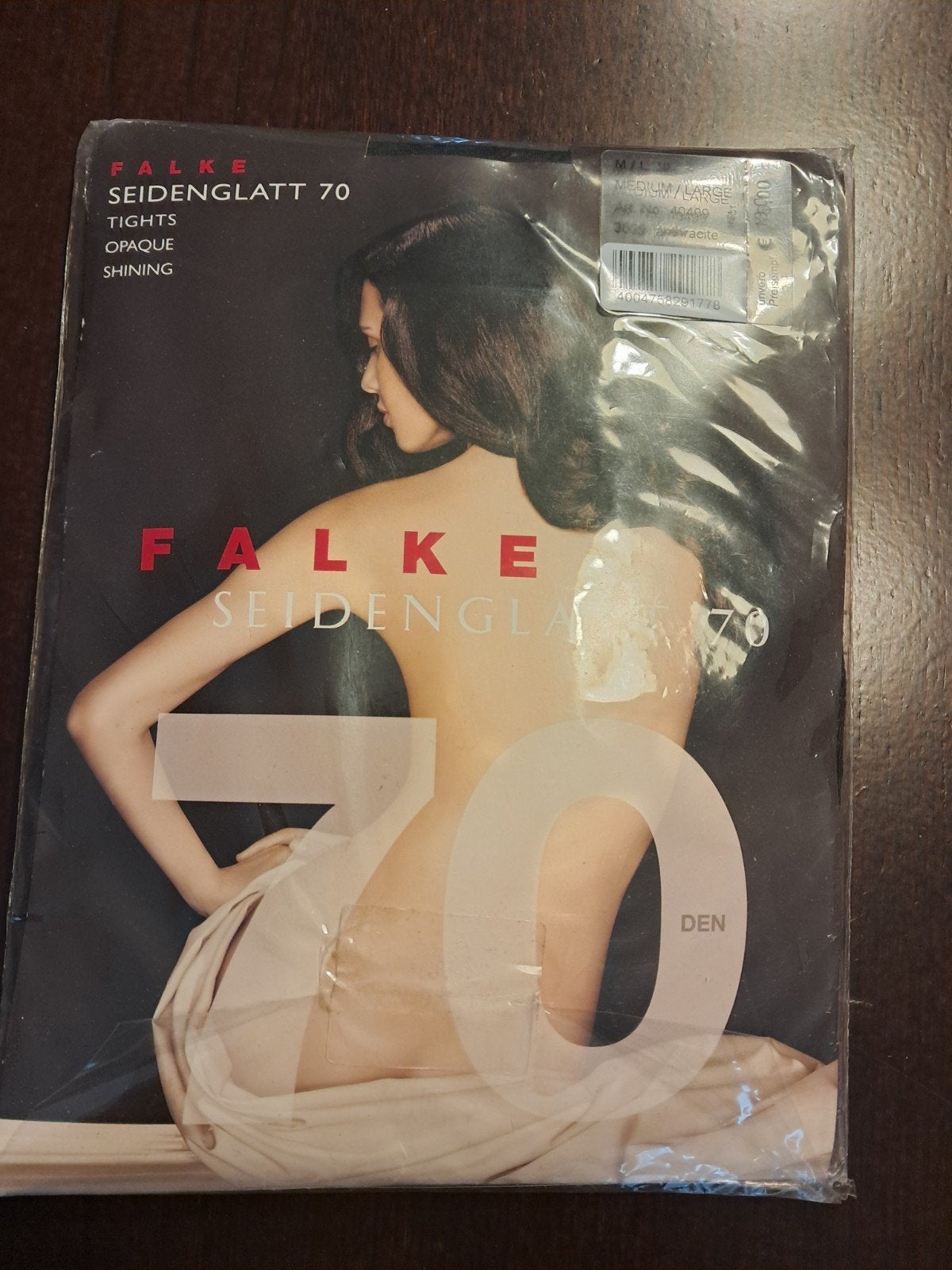 Falke seidenglatt 70 panty m-l anthracite, Ophalen of Verzenden, Nieuw, Zwart, Panty