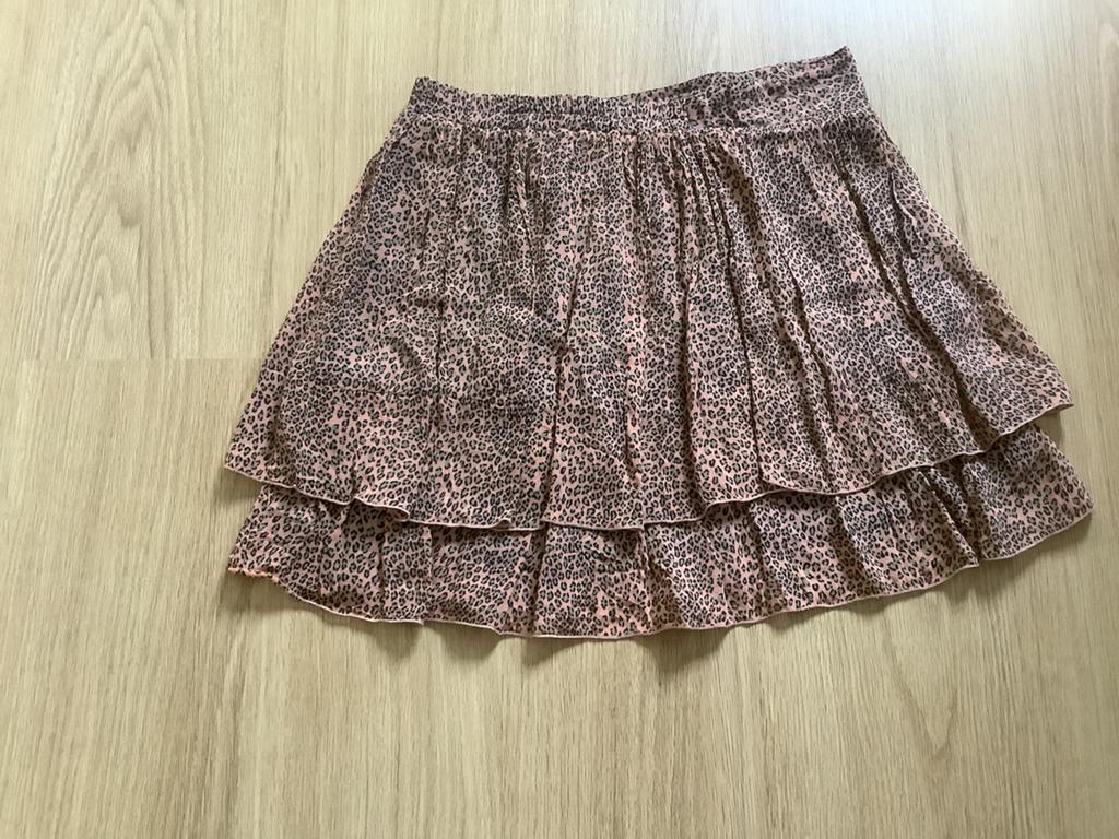 Scotch & Soda Leopard Print Gelaagde Rok Maat M, Maat 38/40 (M), Ophalen of Verzenden, Zo goed als nieuw, Roze