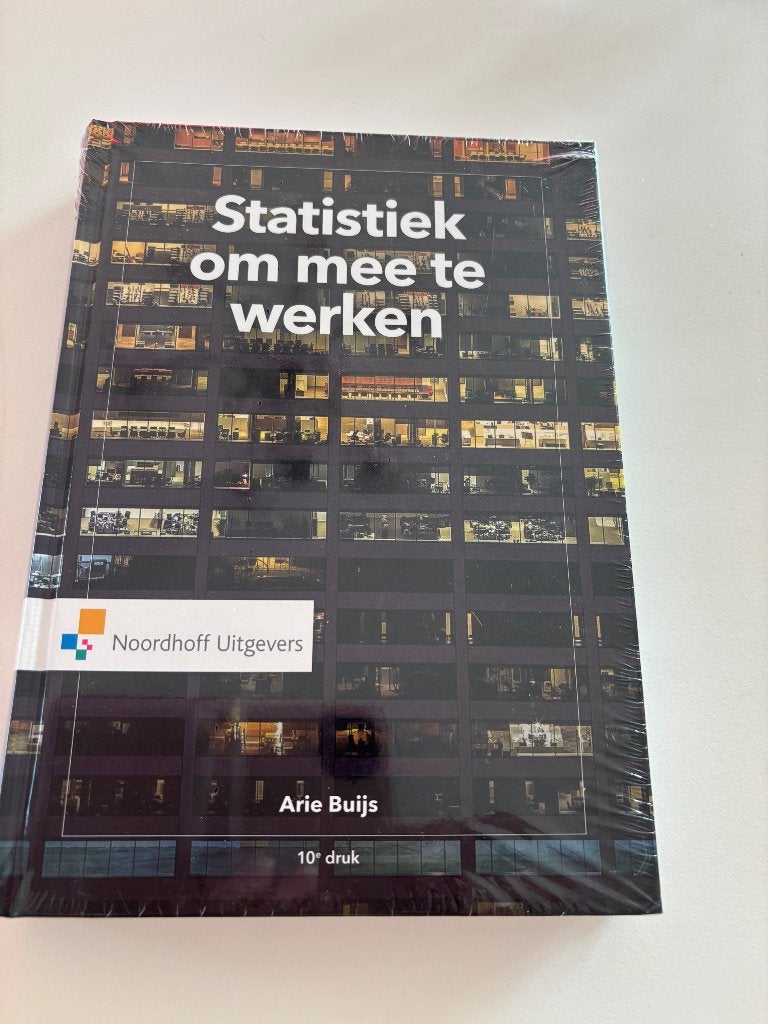 Statistiek om mee te werken, Ophalen, Nieuw, HBO, Noordhoff Uitgevers