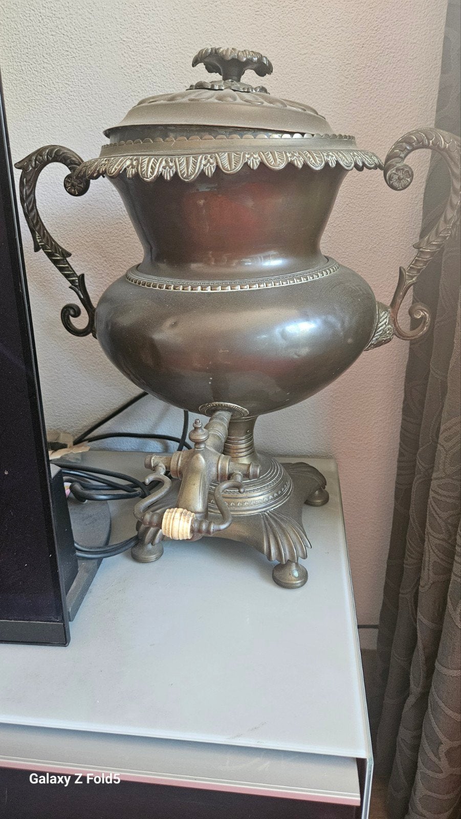Antieke Samovar - Koperen Theewaterketel, Ophalen of Verzenden