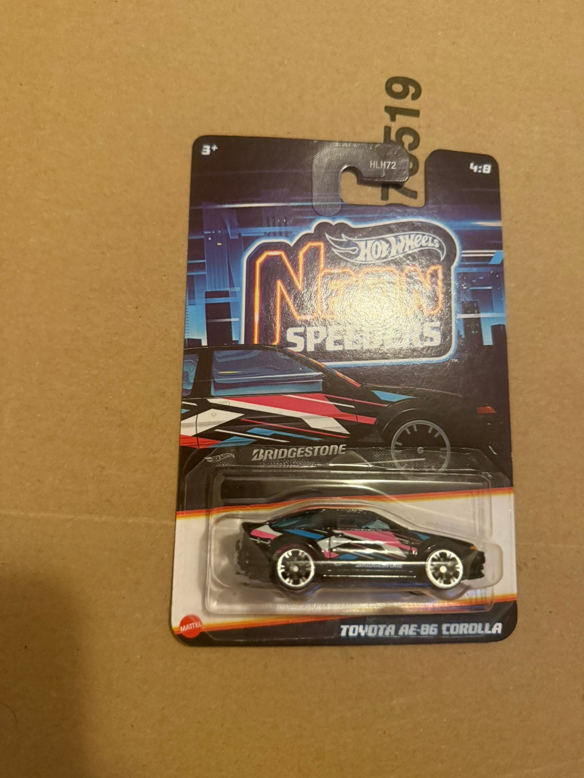 Hot wheels Neon Speedes Toyota ae86 corolla, Ophalen of Verzenden, Zo goed als nieuw, Auto